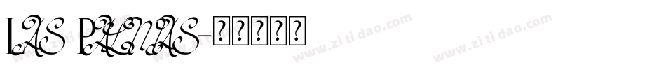 Las Palmas字体转换